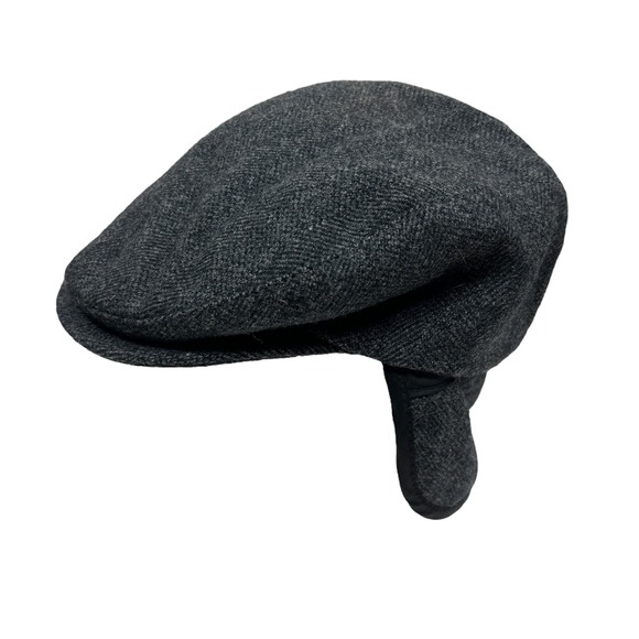 Vintage 80s Pendleton Grey Wool Newsboy Cap - Picture 5 of 10